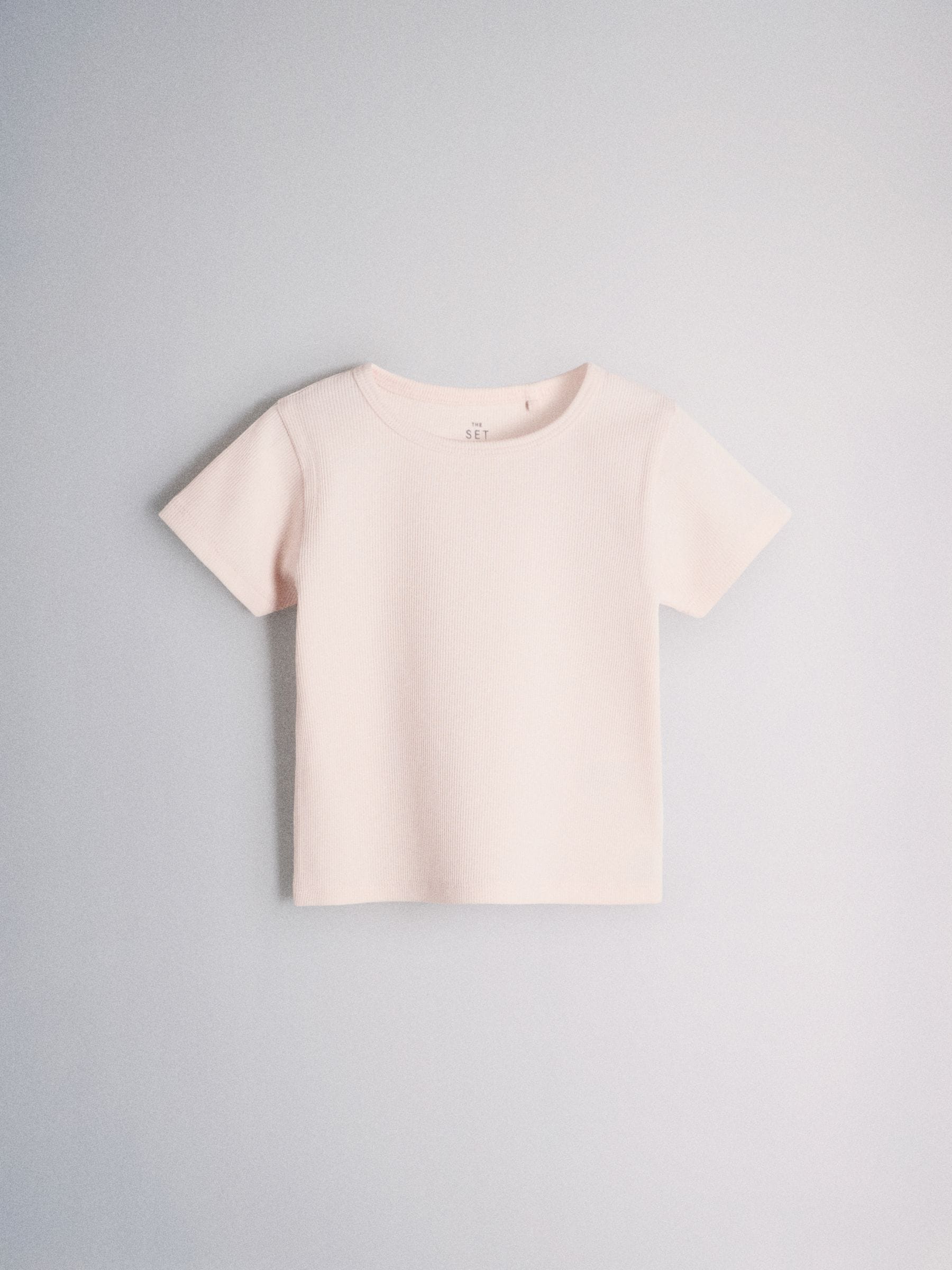 Dsiney Kidz - The Set 4 Pack Cropped Jersey Rib Short Sleeve T-Shirt Pink/Grey/Green/White image 4