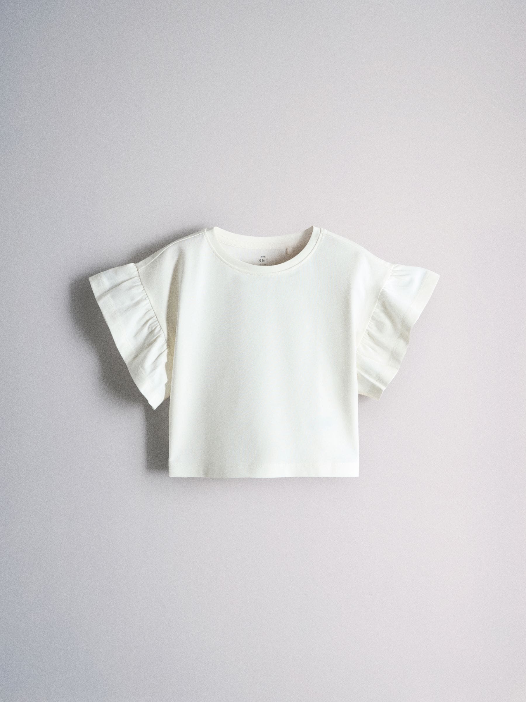 Dsiney Kidz - The Set 4 Pack Frill Sleeve Cotton T-Shirts Pink/Cream/Purple image 4