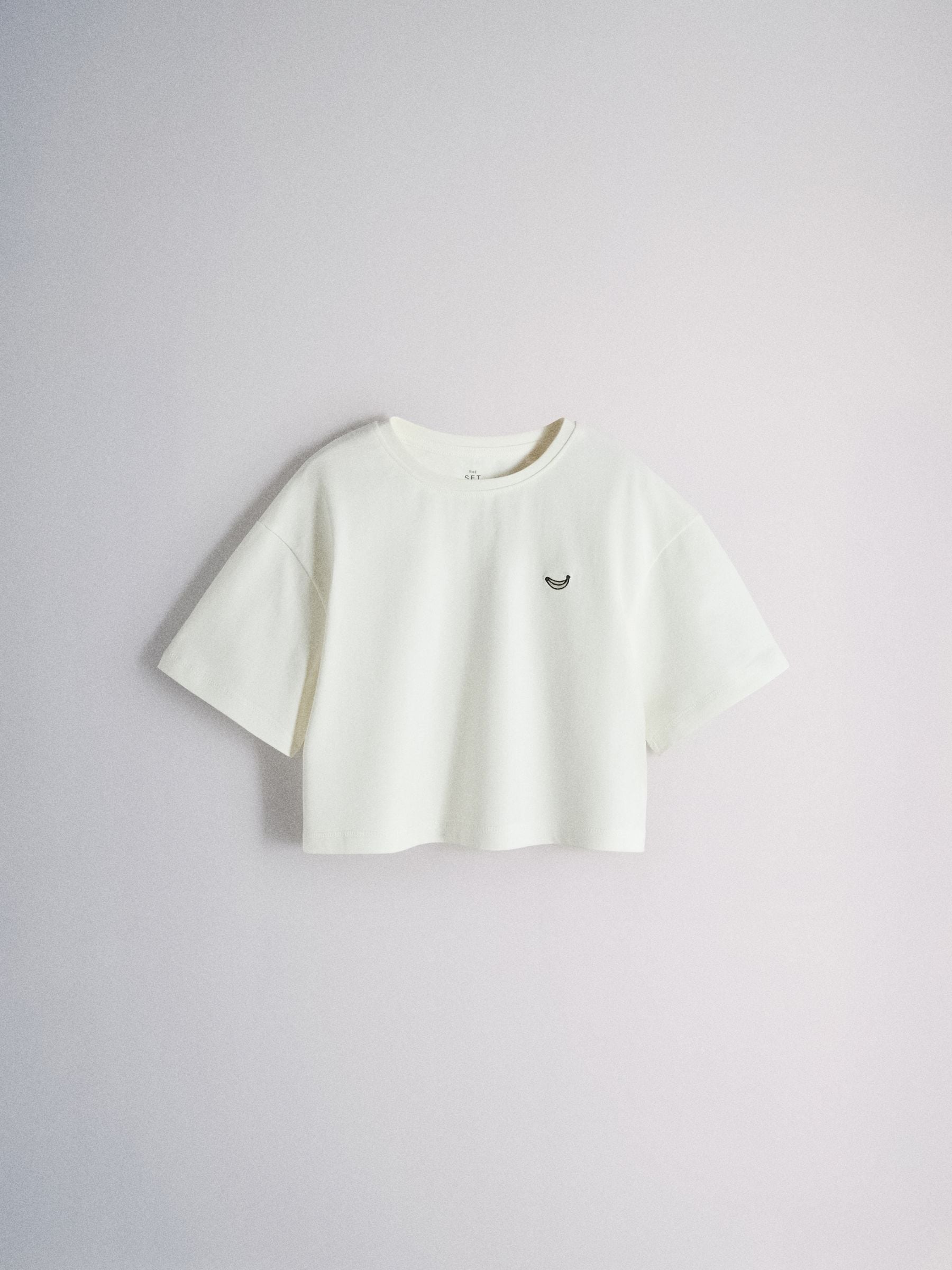 Dsiney Kidz - The Set 5 Pack Cropped Oversized T-Shirt with Embroidered Motif Pink/Purple/White image 11