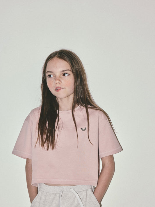 Dsiney Kidz - The Set 5 Pack Cropped Oversized T-Shirt with Embroidered Motif Pink/Purple/White image 2
