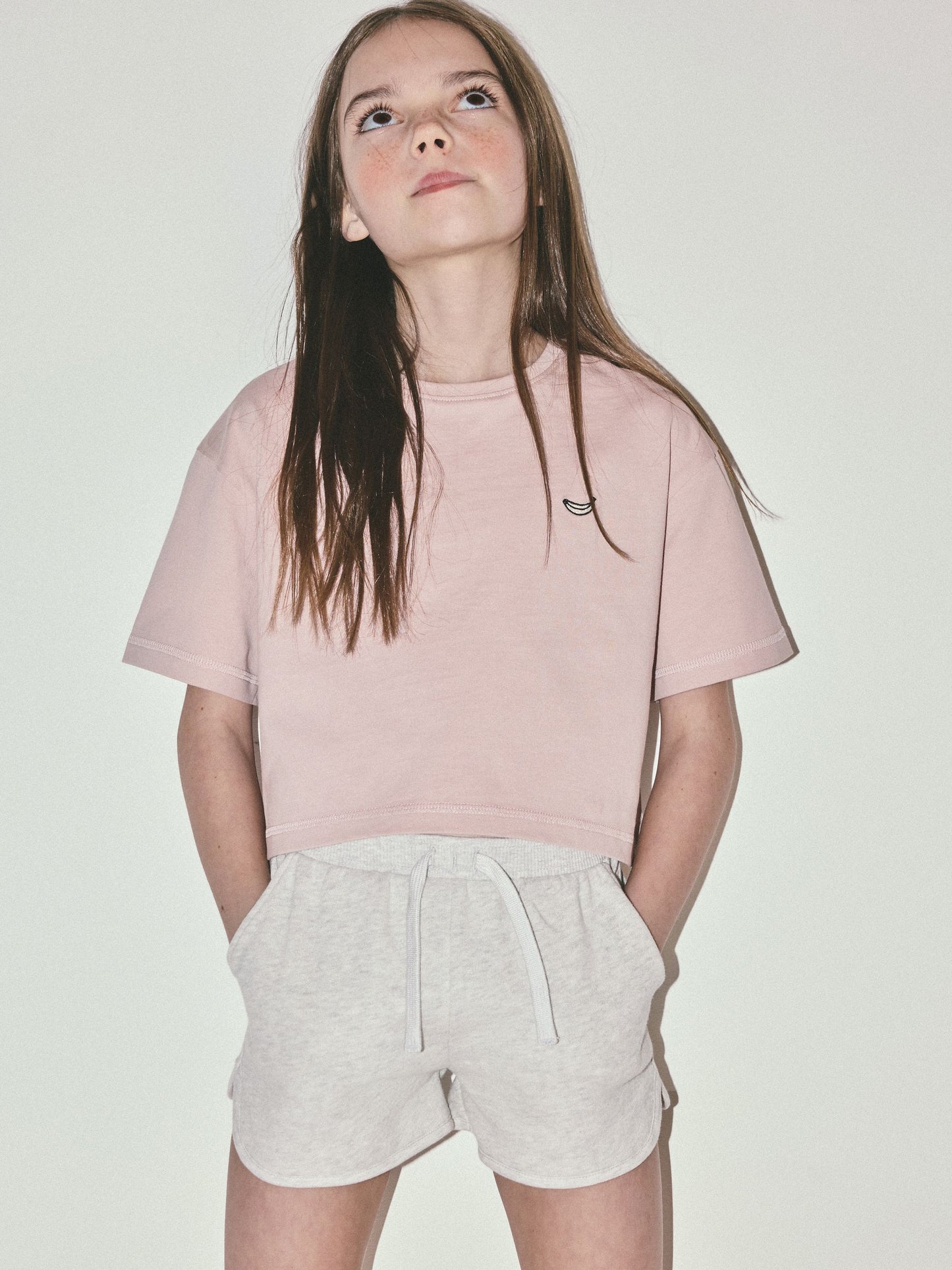 Dsiney Kidz - The Set 5 Pack Cropped Oversized T-Shirt with Embroidered Motif Pink/Purple/White image 3