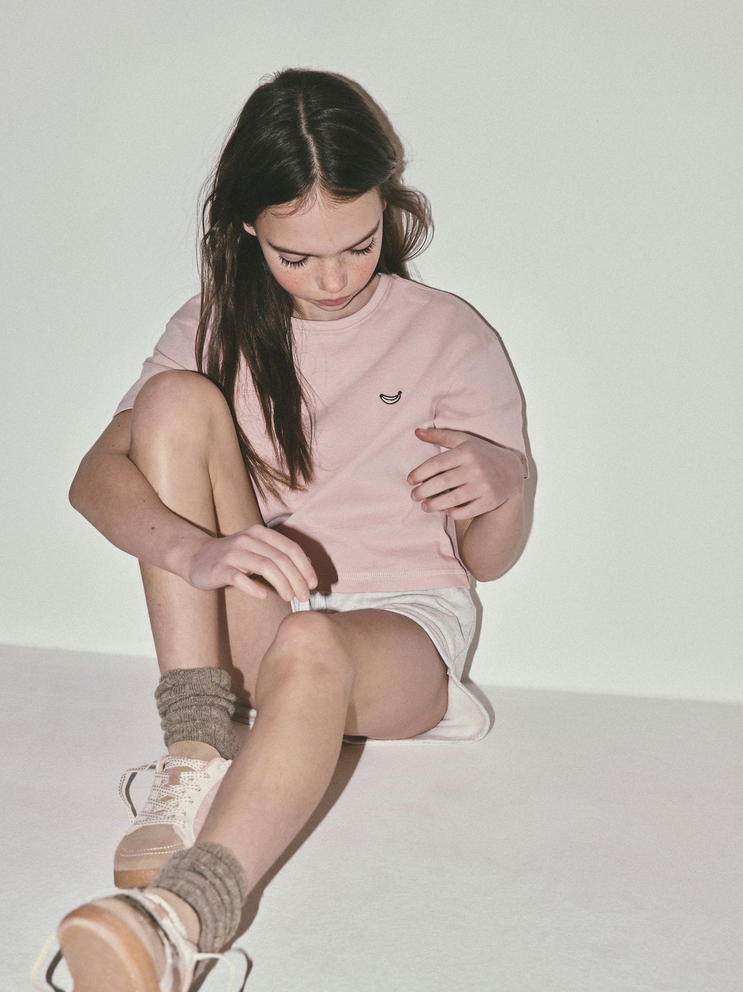 Dsiney Kidz - The Set 5 Pack Cropped Oversized T-Shirt with Embroidered Motif Pink/Purple/White image 5