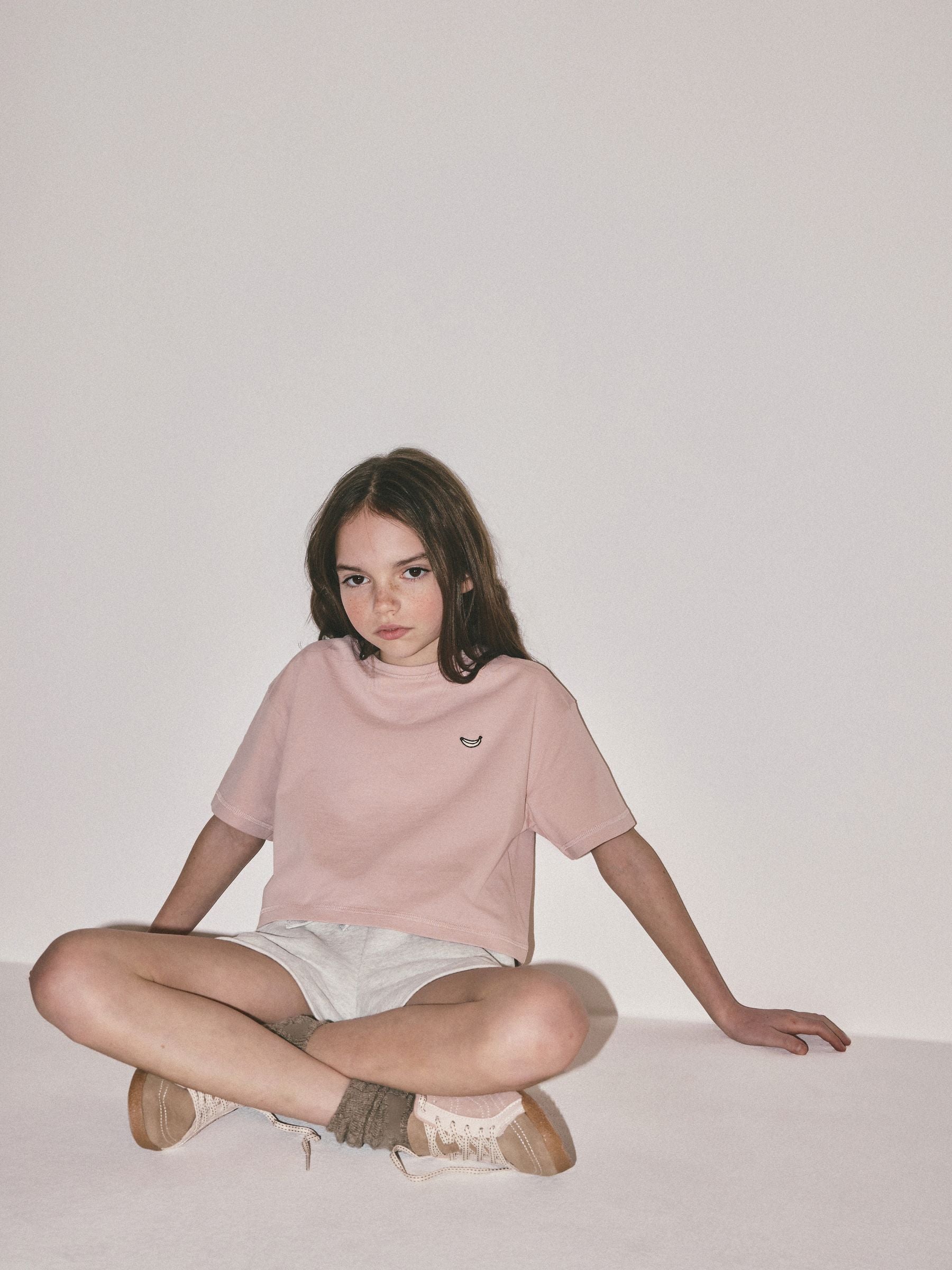 Dsiney Kidz - The Set 5 Pack Cropped Oversized T-Shirt with Embroidered Motif Pink/Purple/White image 6