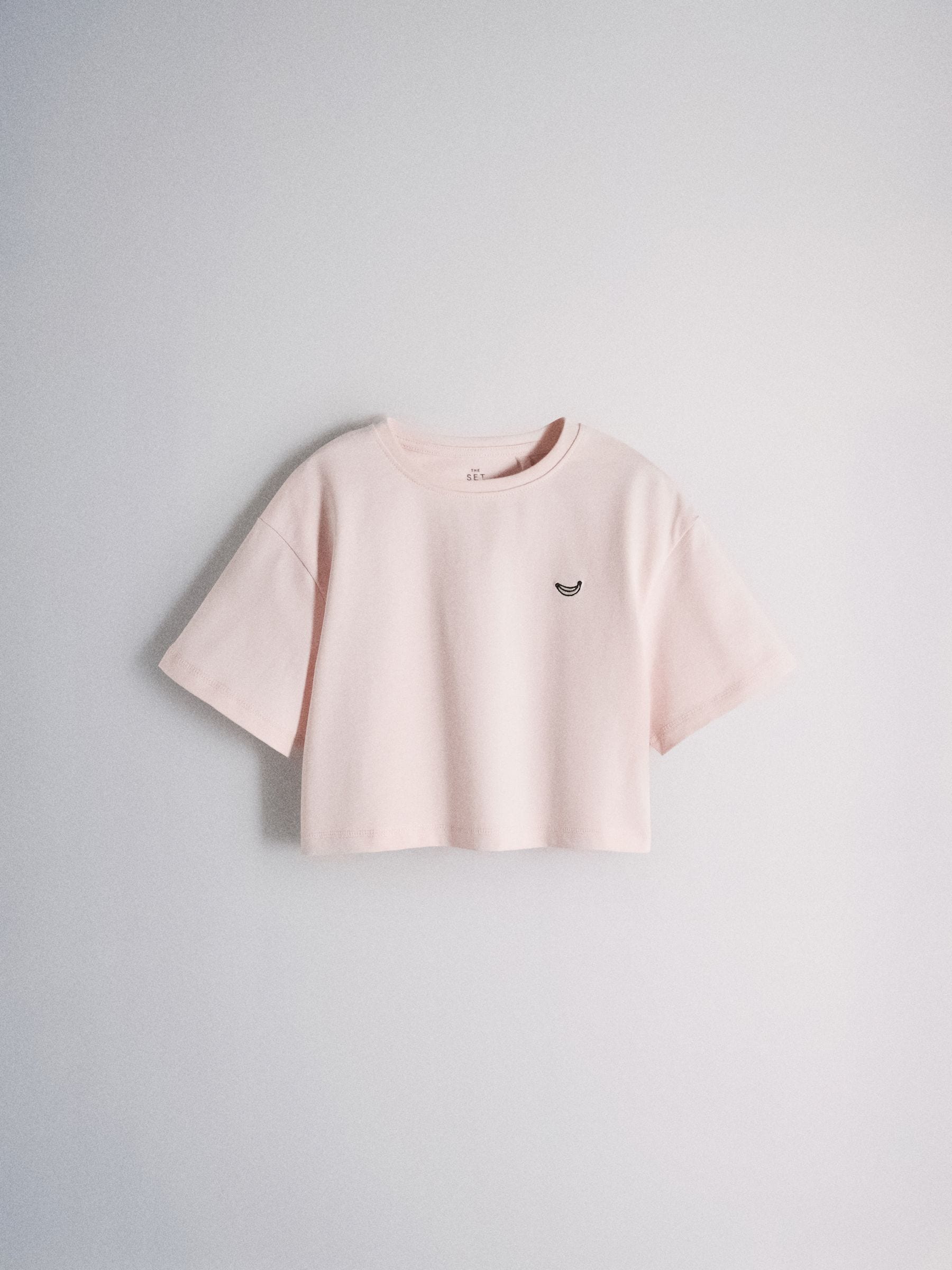 Dsiney Kidz - The Set 5 Pack Cropped Oversized T-Shirt with Embroidered Motif Pink/Purple/White image 8