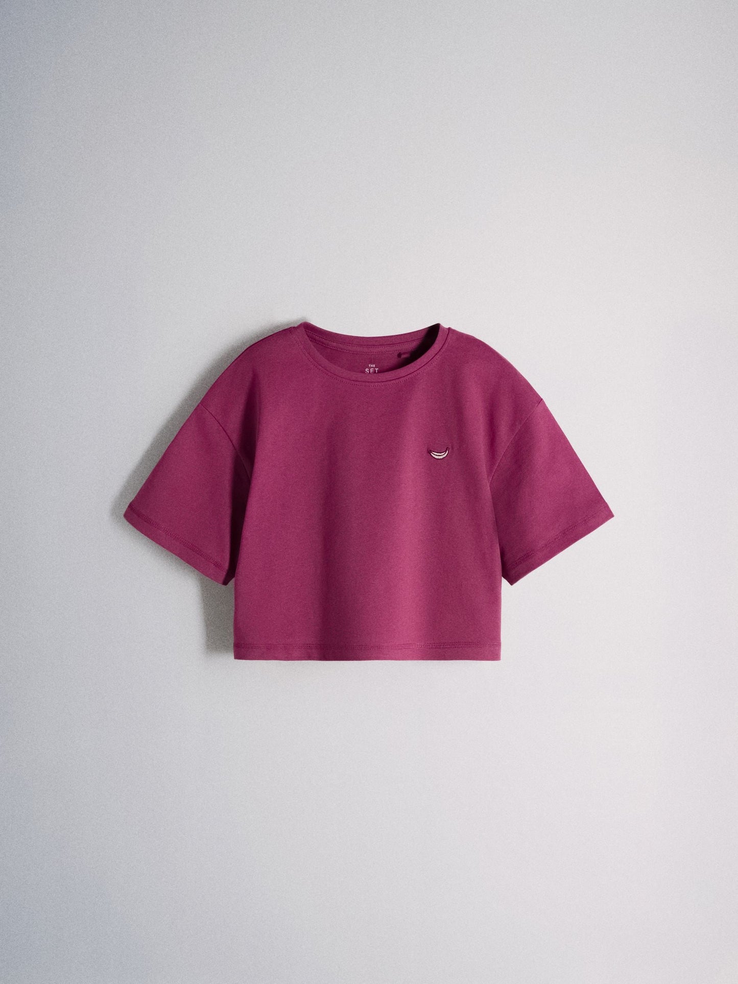 Dsiney Kidz - The Set 5 Pack Cropped Oversized T-Shirt with Embroidered Motif Pink/Purple/White image 9