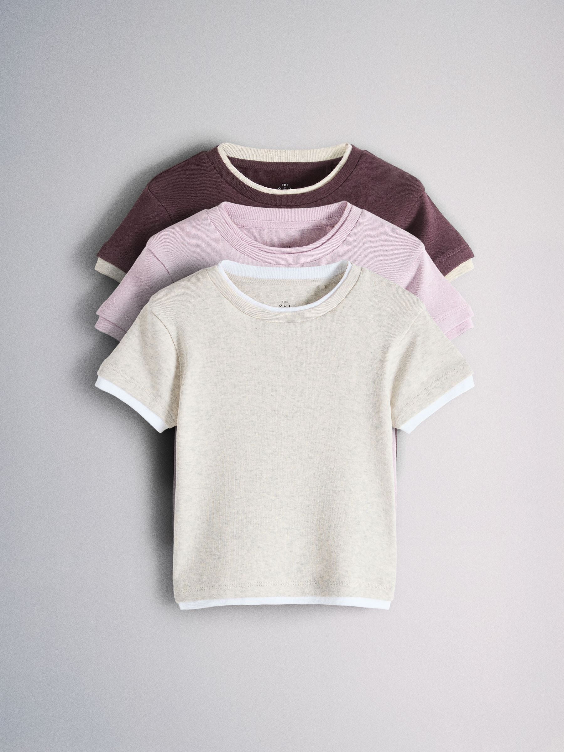 Dsiney Kidz - The Set 3 Pack Mock Layer Short Sleeve Jersey T-Shirt Lilac Purple image 1