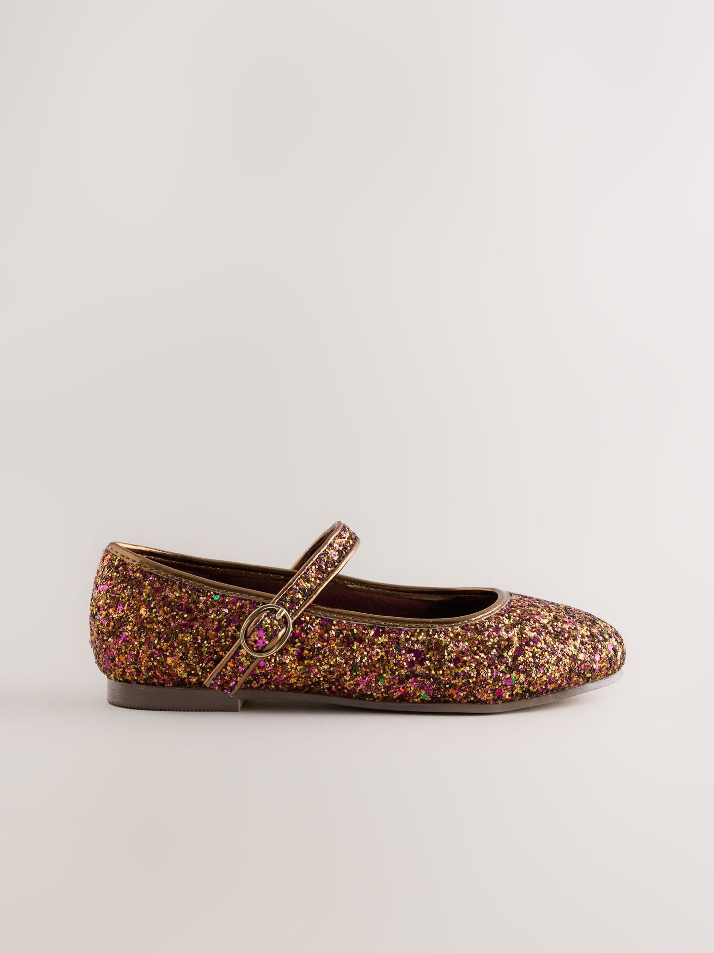 Rust Brown Glitter Standard Fit (F) Mary Jane Shoes image 2