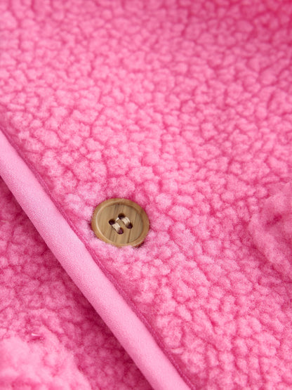 Pink Borg Baby Gilet Jacket (0mths-2yrs) - image 4