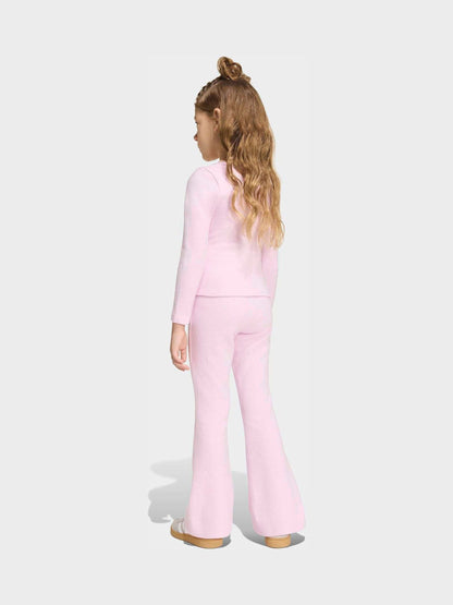Dsiney Kidz - adidas Originals Pink Long Sleeve Top & Flare Leggings Set image 2