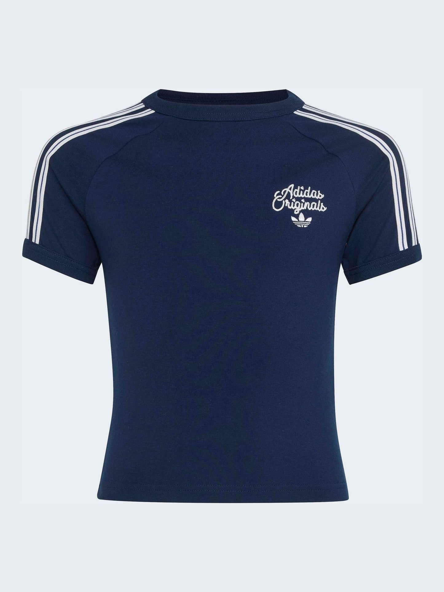 Dsiney Kidz - adidas Originals Blue 3 Stripe T-Shirt image 5
