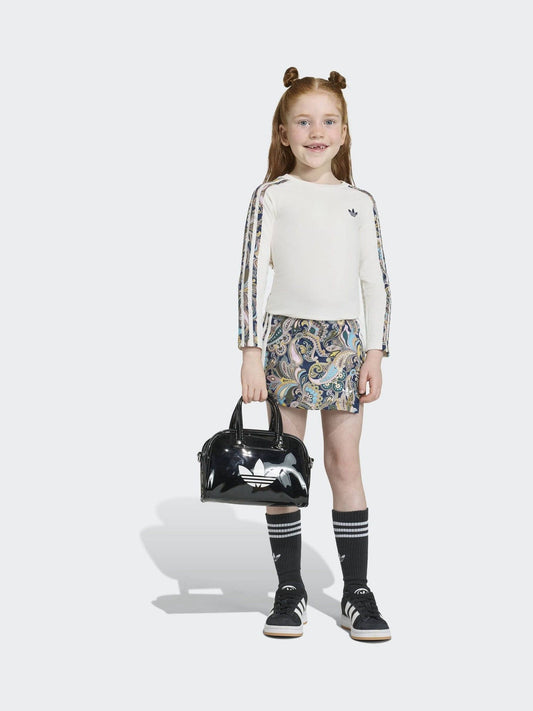 Dsiney Kidz - adidas Originals White Liberty London 3 Stripe T-Shirt and Wrap Skirts Set image 2