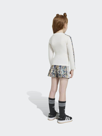 Dsiney Kidz - adidas Originals White Liberty London 3 Stripe T-Shirt and Wrap Skirts Set image 3