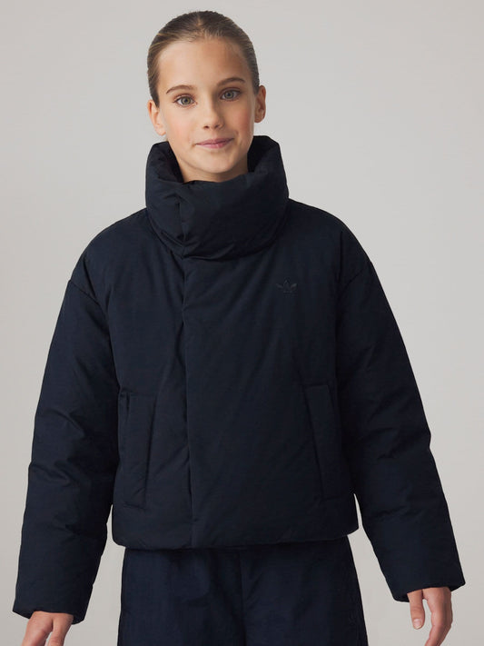 Dsiney Kidz - adidas Originals Black Funnel Neck Puffer Jacket image 1