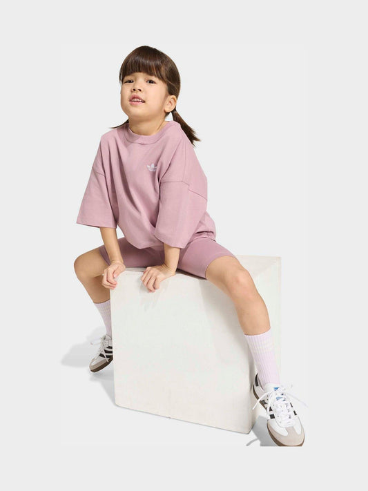 Dsiney Kidz - adidas Originals Purple T-Shirt and Shorts Set image 2