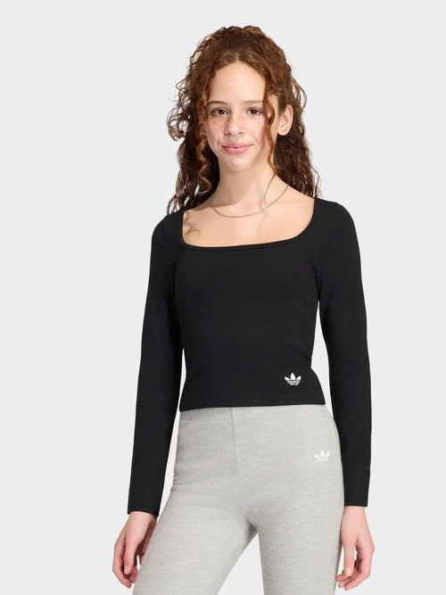 Dsiney Kidz - adidas Originals Black Slim Long Sleeves T-Shirt image 1