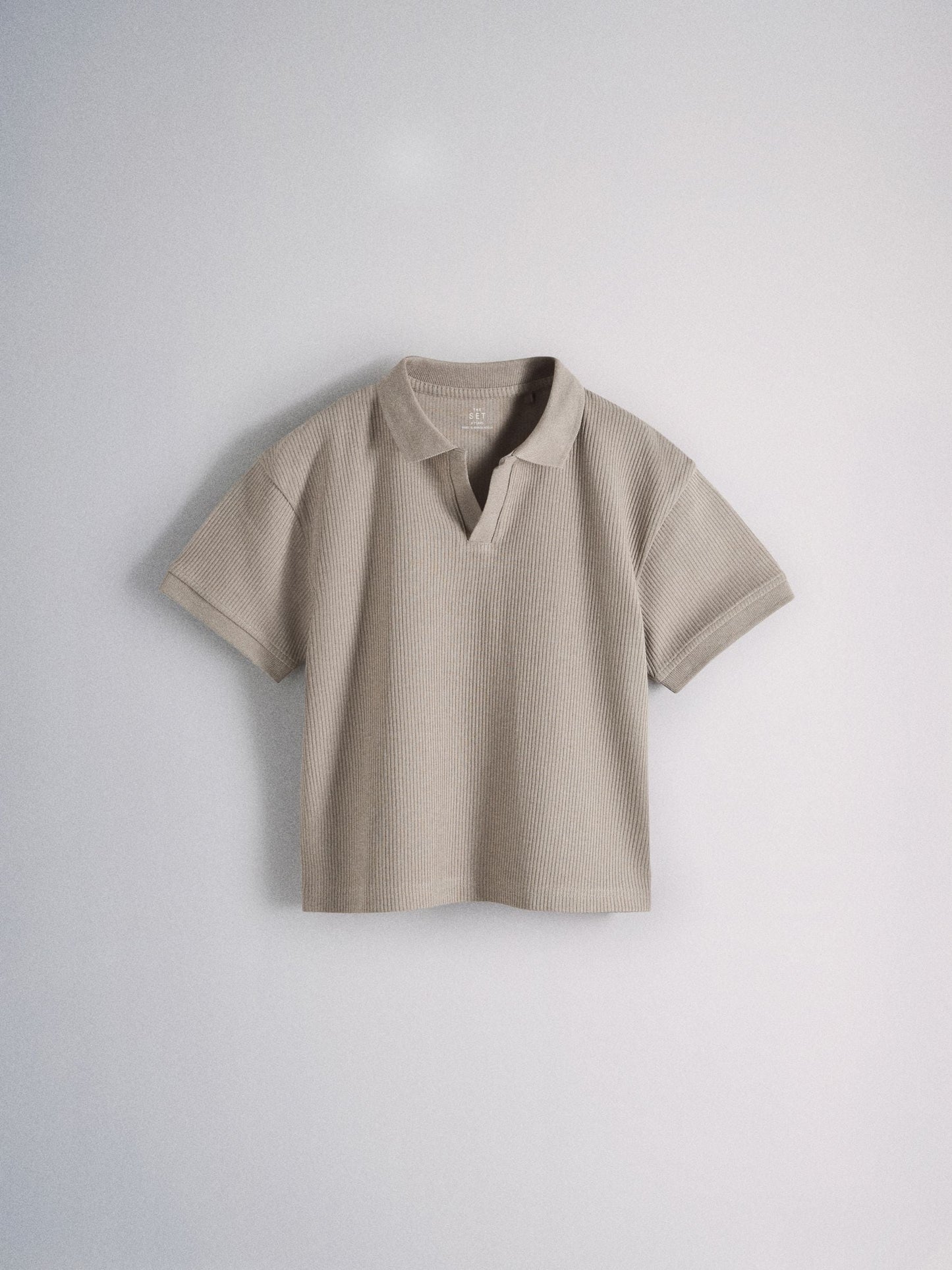 Dsiney Kidz - The Set 2 Pack Jersey Rib Short Sleeve Crew T-Shirt, Trophy Neck and Short Set Brown/Cream image 7