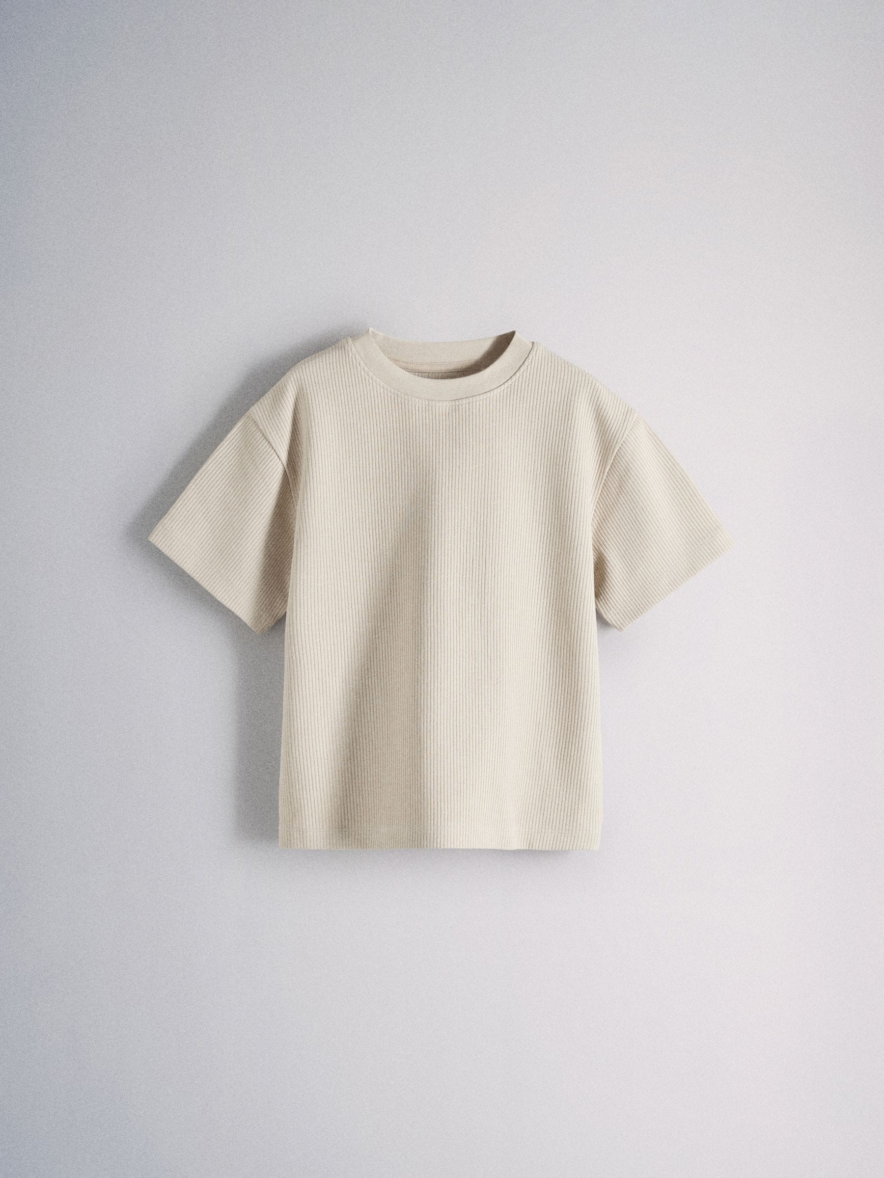 Dsiney Kidz - The Set 2 Pack Jersey Rib Short Sleeve Crew T-Shirt, Trophy Neck and Short Set Brown/Cream image 8