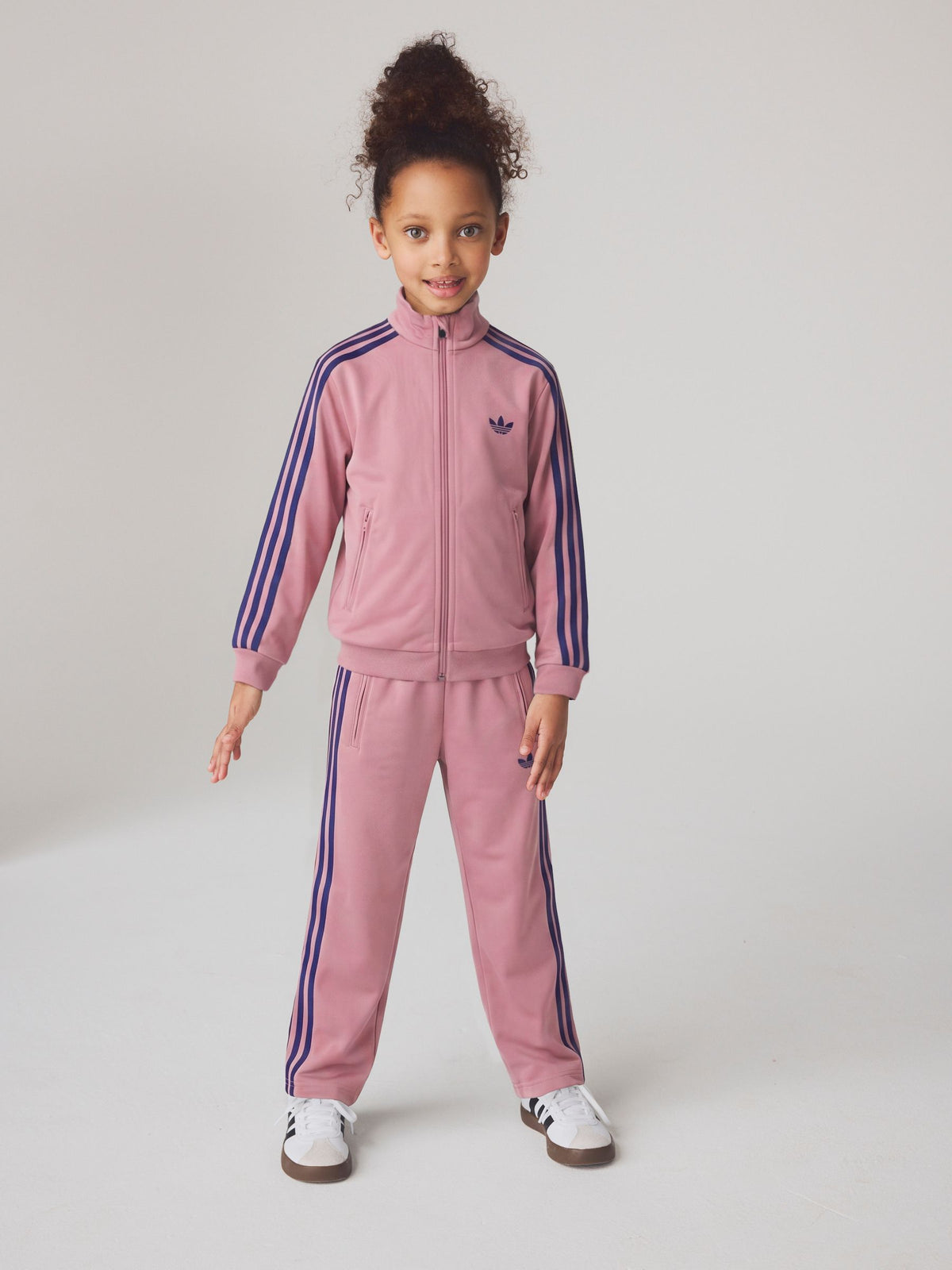 adidas Originals Pink/Navy Firebird Tracksuit - image 1