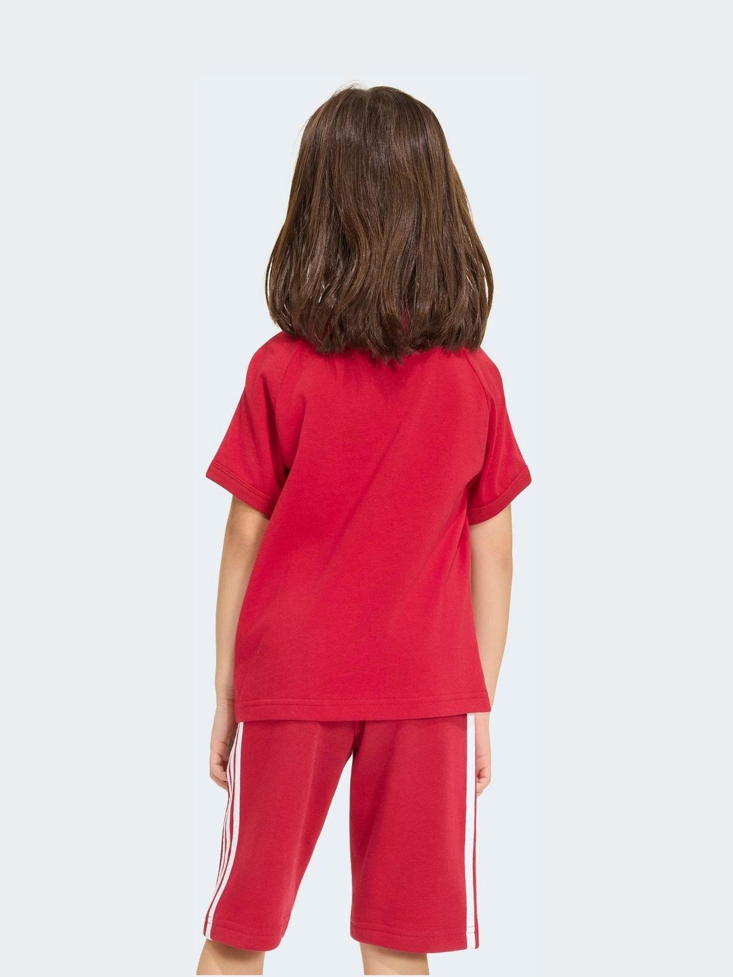 Dsiney Kidz - adidas Originals Red 3 Stripe T-Shirt image 2