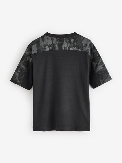Dsiney Kidz - adidas Black Essentials Camo Cotton T-Shirt image 5
