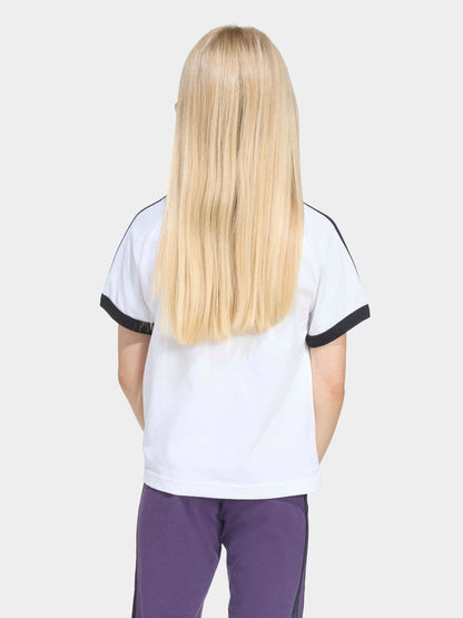 Dsiney Kidz - adidas Originals White 3 Stripe T-Shirt image 2