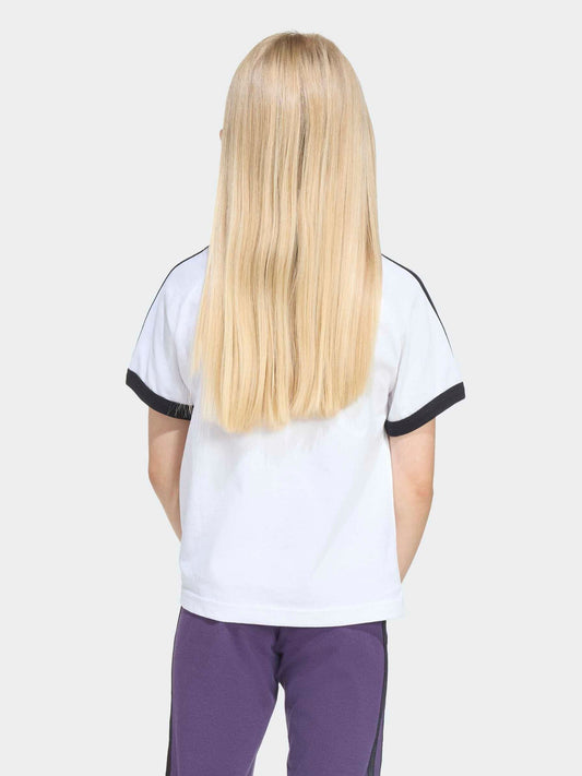 Dsiney Kidz - adidas Originals White 3 Stripe T-Shirt image 2