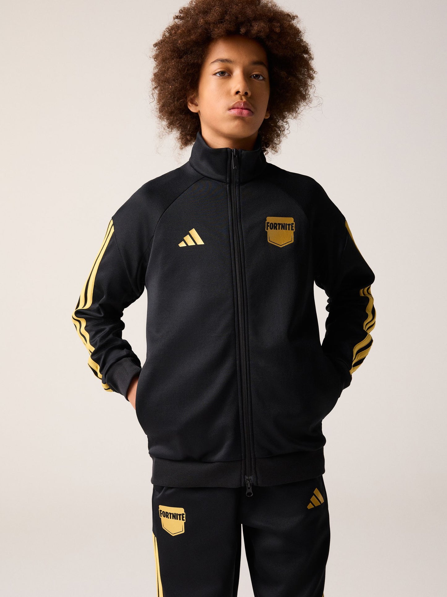 Dsiney Kidz - adidas BlackGold Fortnite Zip Up Track Top image 2