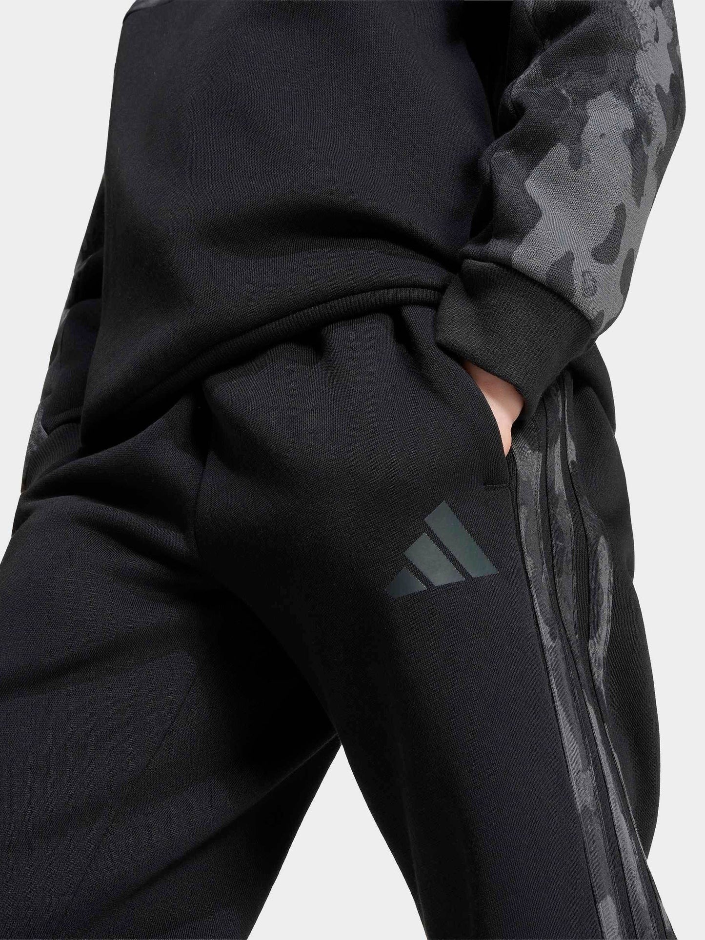 Dsiney Kidz - adidas Black Seasonal Essentials Hooded Joggers Set image 6