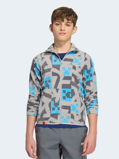 Dsiney Kidz - adidas Grey Minecraft Terrex Climawarm Full-zip Fleece Jacket image 1