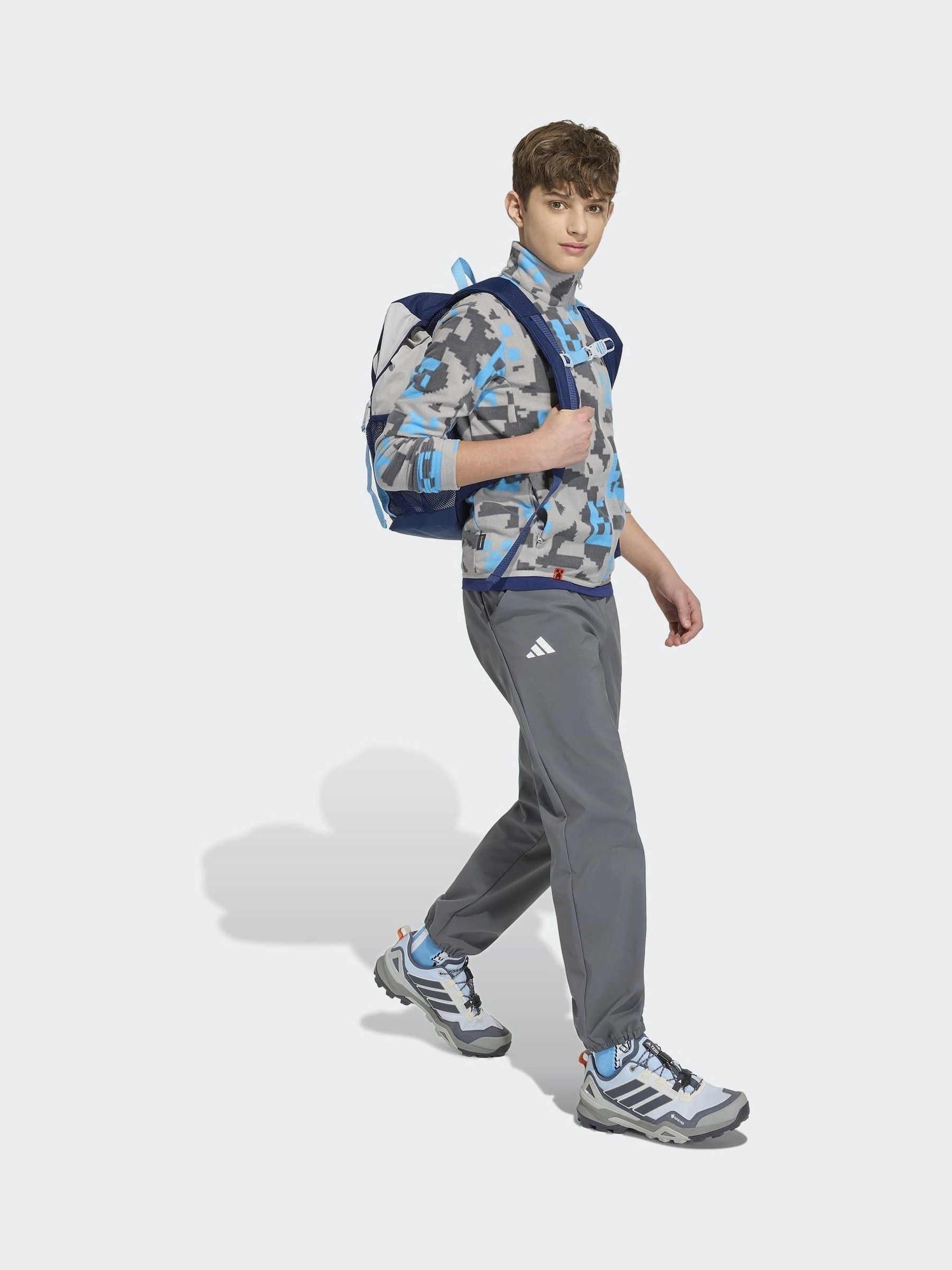 Dsiney Kidz - adidas Grey Minecraft Terrex Climawarm Full-zip Fleece Jacket image 3