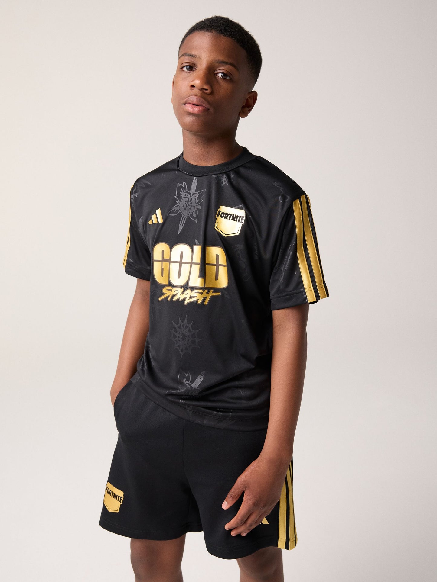 Dsiney Kidz - adidas Black Fortnite T-Shirt image 1