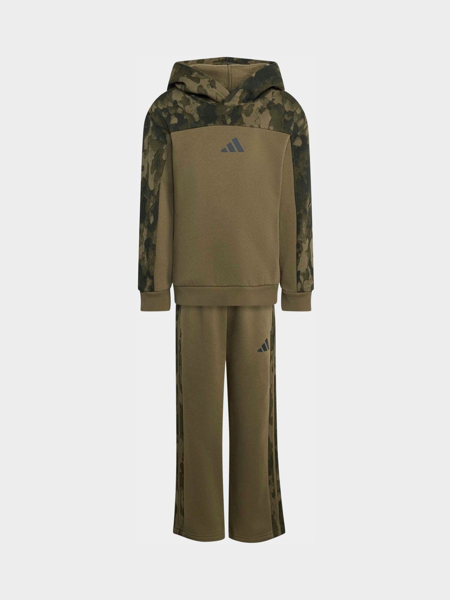 Dsiney Kidz - adidas Green Seasonal Essentials Hooded Joggers Set image 6