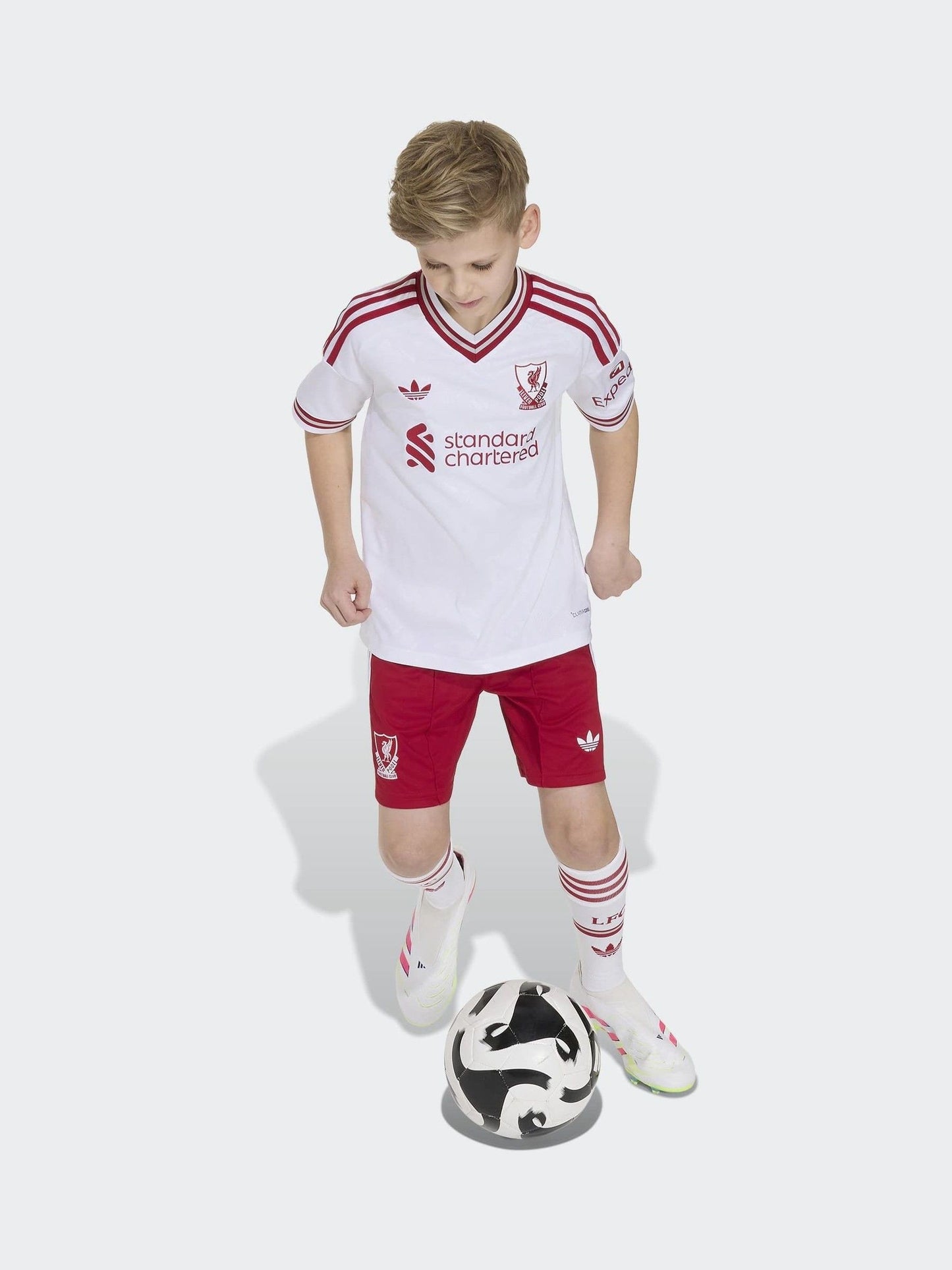 Dsiney Kidz - adidas Red Liverpool FC 26/27 Away Kids Shorts image 5