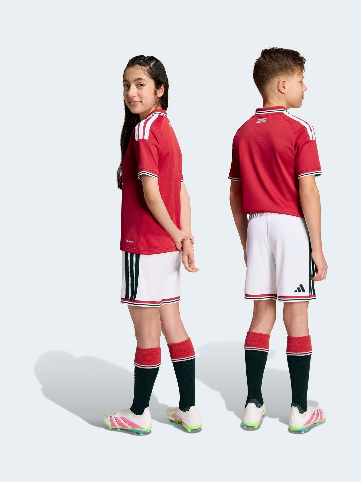 Dsiney Kidz - adidas White Manchester United FC Home Shorts image 2