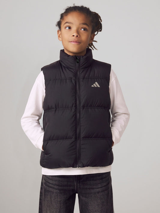 Dsiney Kidz - adidas Black Synthetic Down Gilet image 1