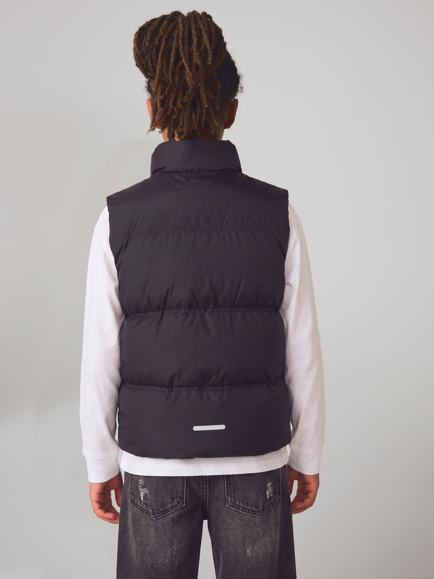 Dsiney Kidz - adidas Black Synthetic Down Gilet image 2