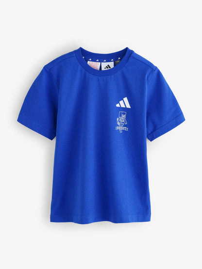 Dsiney Kidz - adidas Blue Minecraft T-Shirt image 4
