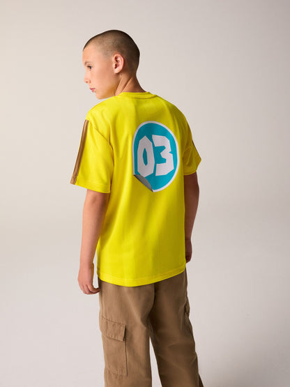 Dsiney Kidz - adidas Yellow Fortnite T-Shirt image 2