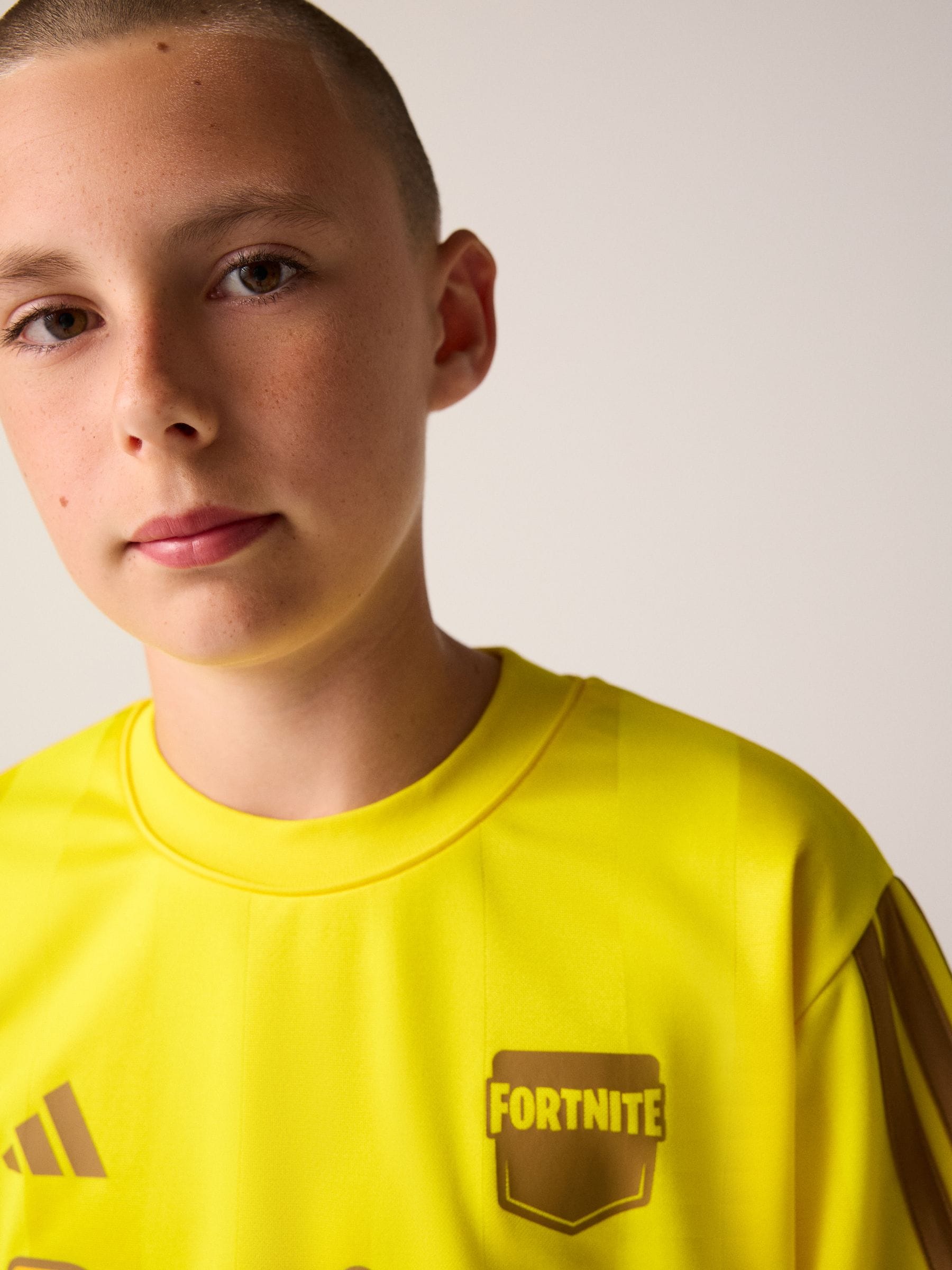 Dsiney Kidz - adidas Yellow Fortnite T-Shirt image 3
