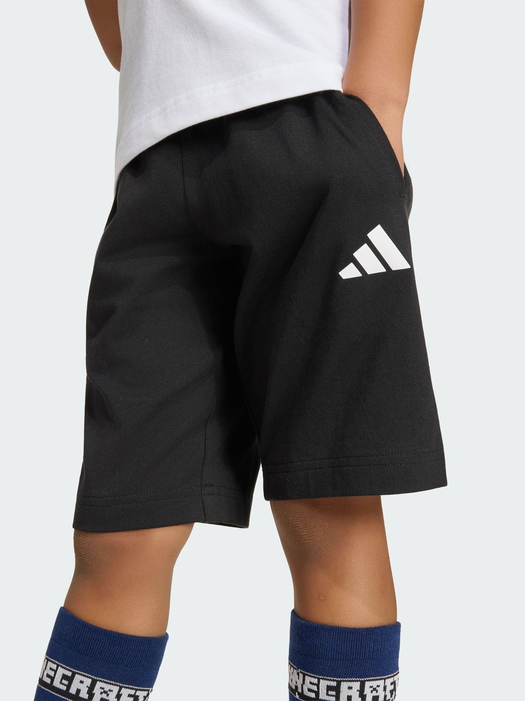 Dsiney Kidz - adidas White Minecraft Little Kids T-Shirt and Shorts Set image 3