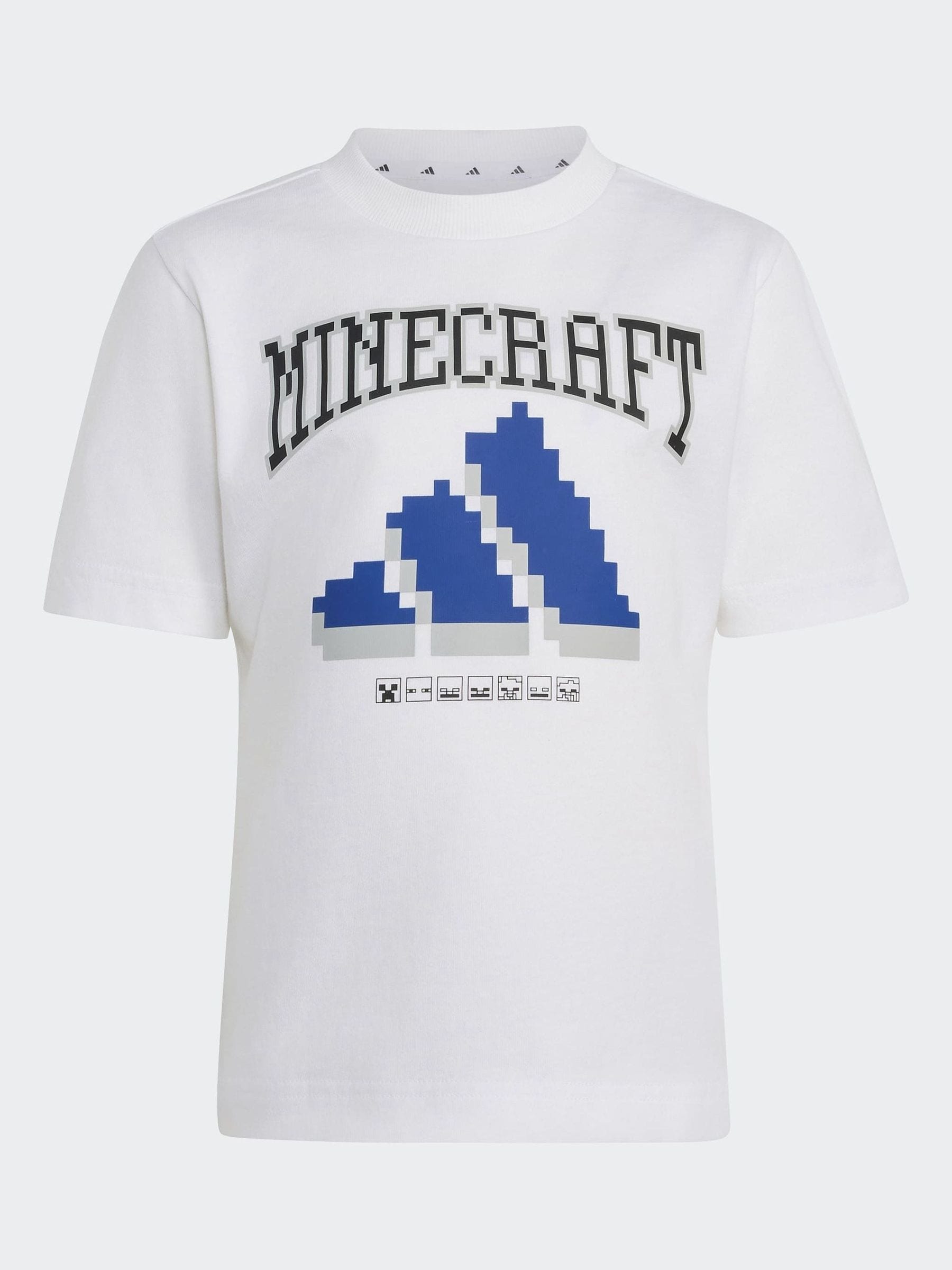 Dsiney Kidz - adidas White Minecraft Little Kids T-Shirt and Shorts Set image 6
