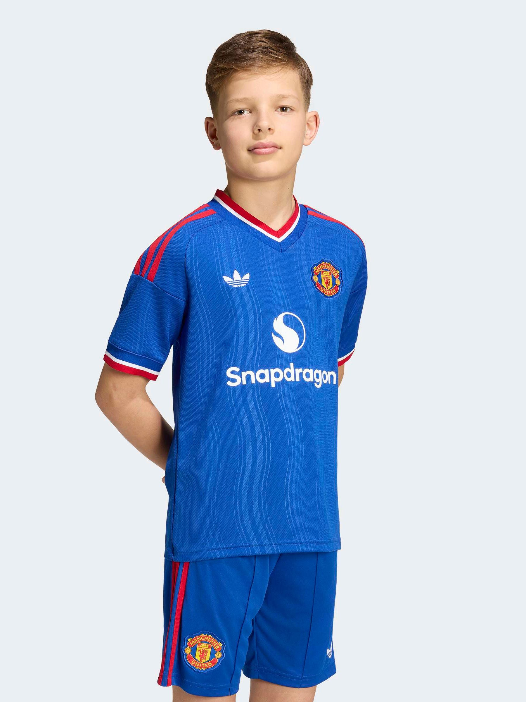 Dsiney Kidz - adidas Blue Kids Manchester United 26/27 Away T-Shirt image 1