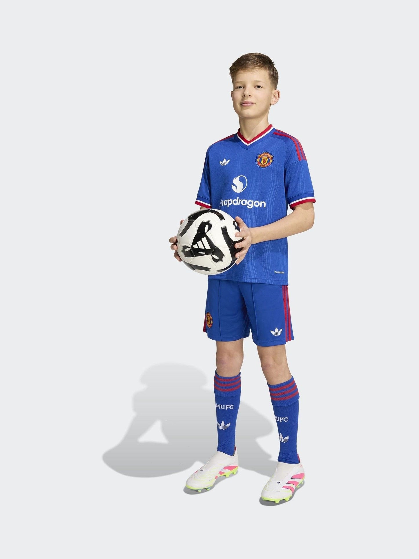 Dsiney Kidz - adidas Blue Kids Manchester United 26/27 Away T-Shirt image 3