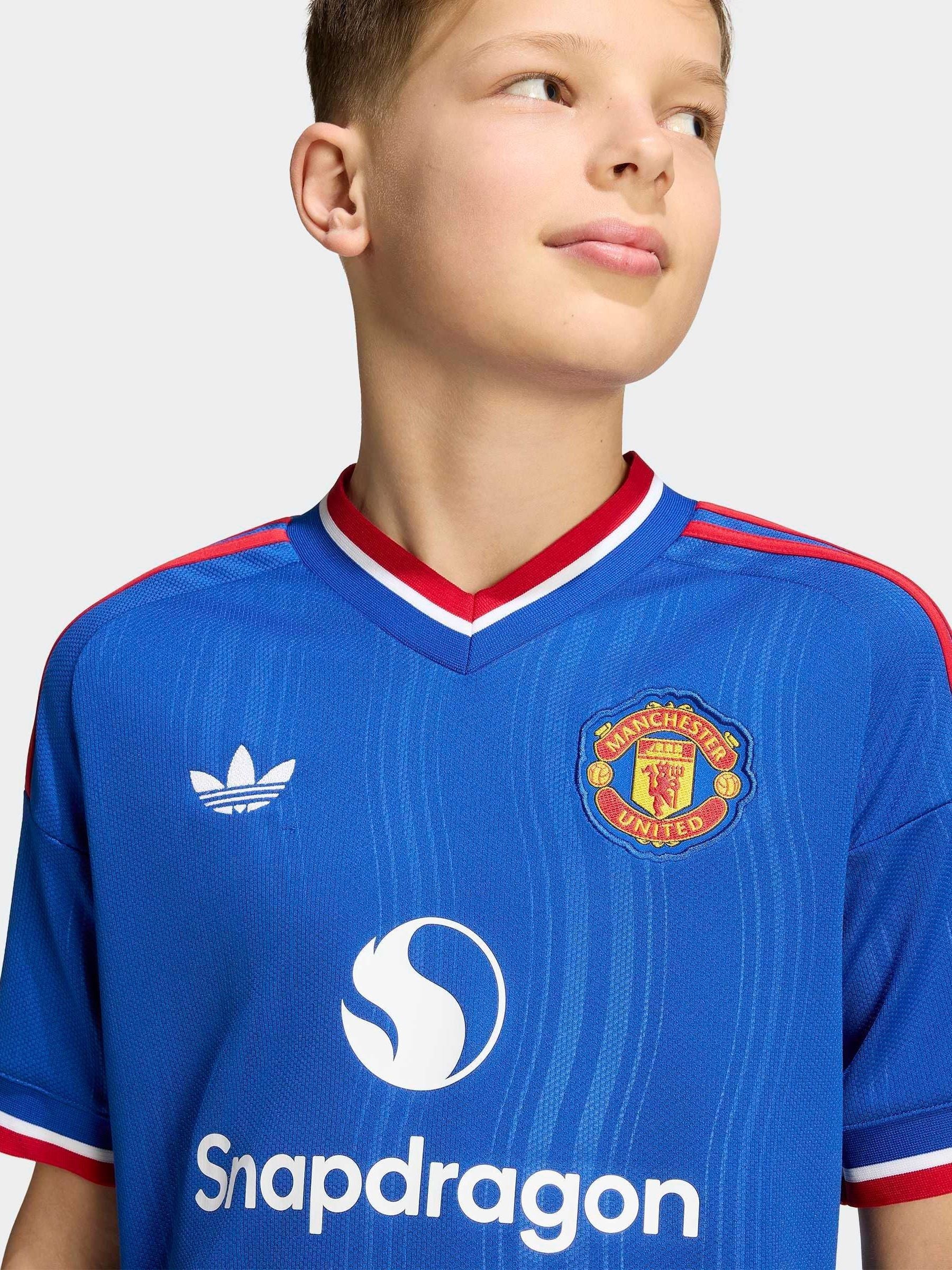 Dsiney Kidz - adidas Blue Kids Manchester United 26/27 Away T-Shirt image 4