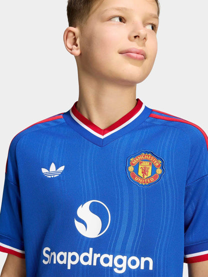 Dsiney Kidz - adidas Blue Kids Manchester United 26/27 Away T-Shirt image 4