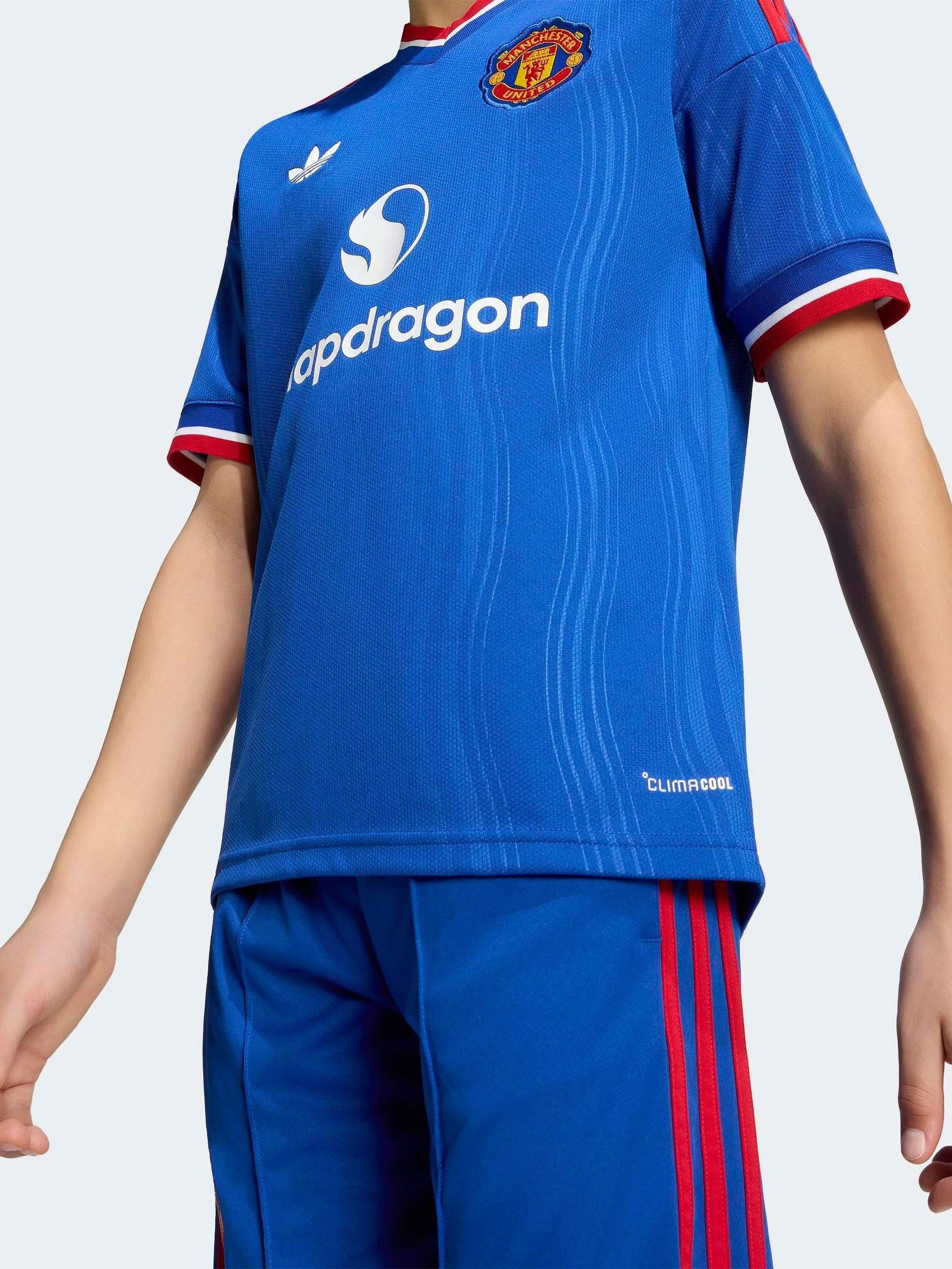 Dsiney Kidz - adidas Blue Kids Manchester United 26/27 Away T-Shirt image 5