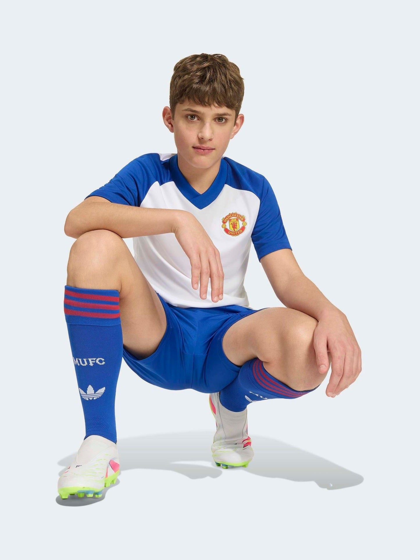 Dsiney Kidz - adidas White Manchester United 26/27 Pre Match Kids Jersey image 2