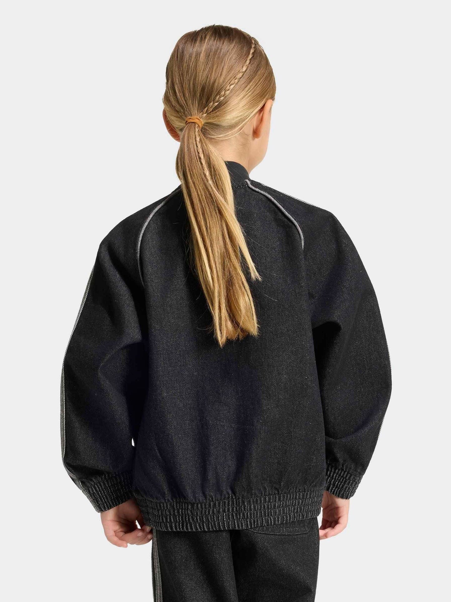 Dsiney Kidz - adidas Originals Black SST Loose Denim Track Top image 2