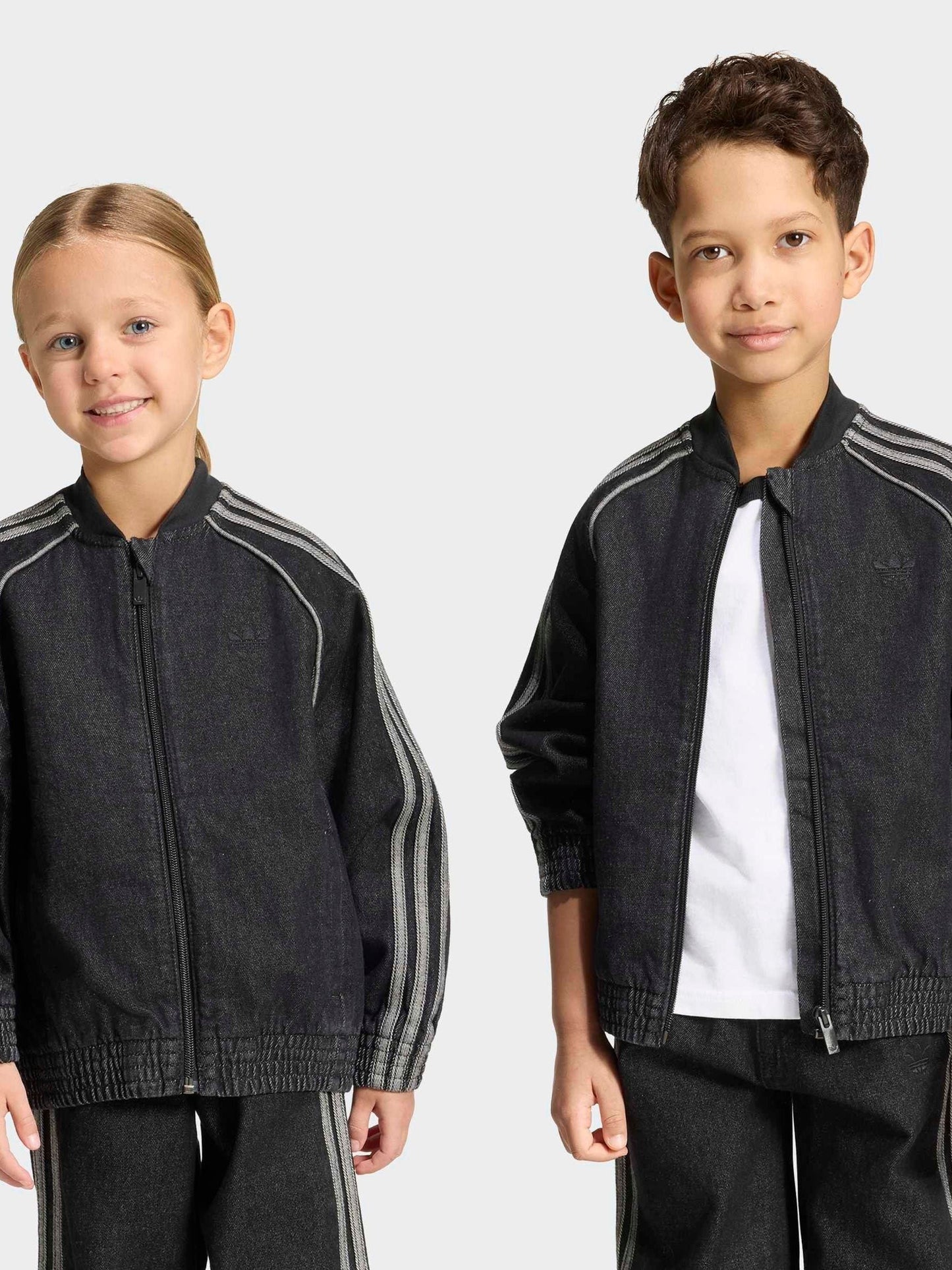 Dsiney Kidz - adidas Originals Black SST Loose Denim Track Top image 3