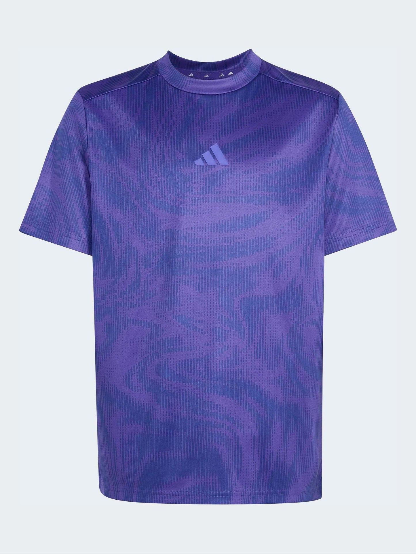 Dsiney Kidz - adidas Purple Sport Icons All-Over Graphic T-Shirt image 1